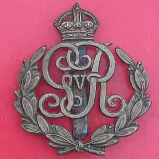 The Military Provost Staff Corps - King's Crown Gilding Metal Cap Badge