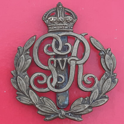 The Military Provost Staff Corps - King's Crown Gilding Metal Cap Badge