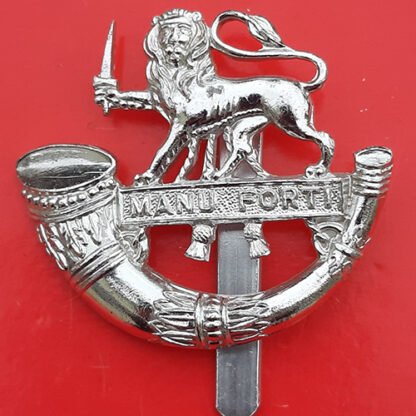 The Herefordshire Light Infantry - Silver Anodised Cap Badge