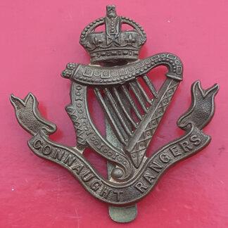 The Connaught Rangers - King's Crown Gilding Metal Cap Badge