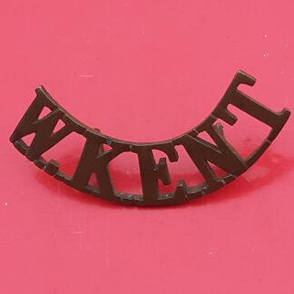 The West Kent (Yeomanry?) - Gilding Metal Shoulder Title