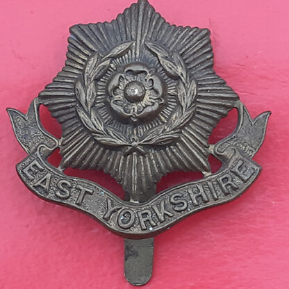 The East Yorkshire Regiment - Gilding Metal Economy Issue Cap Badge