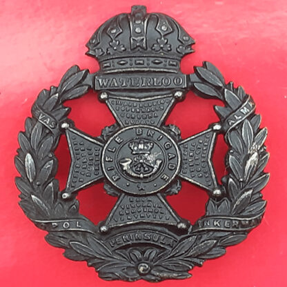 The Rifle Brigade - Blackened Brass Glengarry Badge