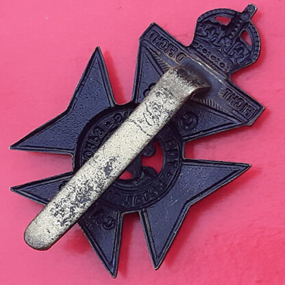 The King's Royal Rifle Corps Church Lads Cadets - Blackened Brass Cap Badge - Image 2