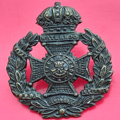 The Rifle Brigade - Blackened Brass Glengarry Badge