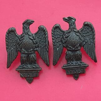 The 1st (Royal) Dragoons - Officer's Bronzed Collar Badges