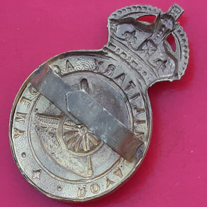 The Royal Military Academy - Officer's King's Crown Gilt Cap Badge - Image 2