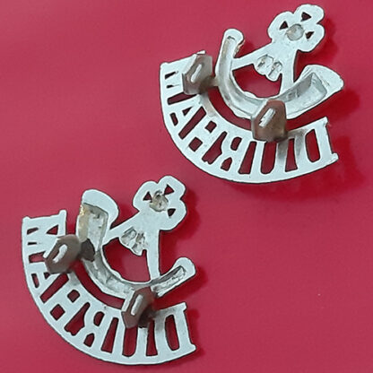 The Durham Light Infantry - Silver Anodised Shoulder Titles - Image 2