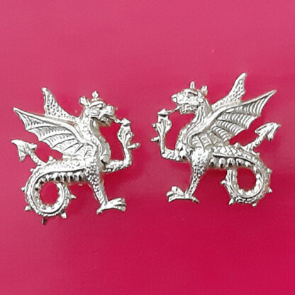 The Wessex Regiment - Gold Anodised Collar Badges