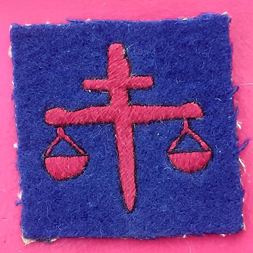 7th Anti-Aircraft Division - Woven Cloth Formation Badge