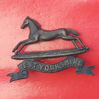 The West Yorkshire Regiment - Officer's Service Dress Bronzed Collar Badge