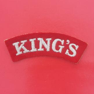 The King's Regiment - Cloth Shoulder Title