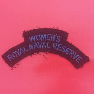 The Women's Royal Naval Reserve - Cloth Shoulder Title