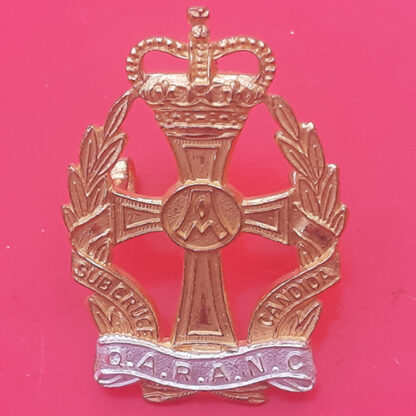 Queen Alexandria's Royal Army Nursing Corps - Queen's Crown Officer's Cap Badge