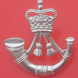 The Rifles - Frosted Silver Officer's Cap Badge