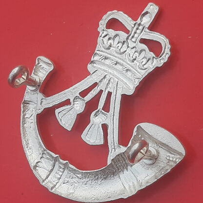 The Rifles - Frosted Silver Officer's Cap Badge - Image 2