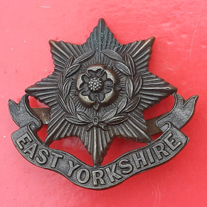 The East Yorkshire Regiment - Officer's Service Dress Bronze Cap Badge