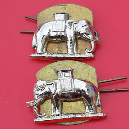 The Duke Of Wellington's Regiment - Silver & Gold Anodised Collar Badges