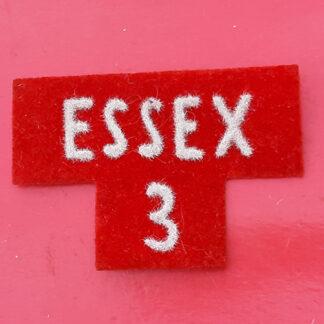 The Essex Home Guard Phase 2 - Essex 3 Rubber Backed Cloth Shoulder Title