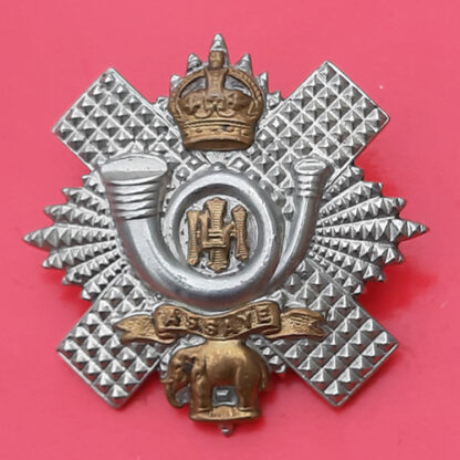 The Highland Light Infantry - King's Crown  Officer's Cap Badge