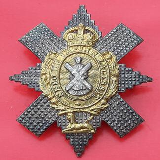 The Black Watch - King's Crown Officer's Silver & Gilt Cap Badge