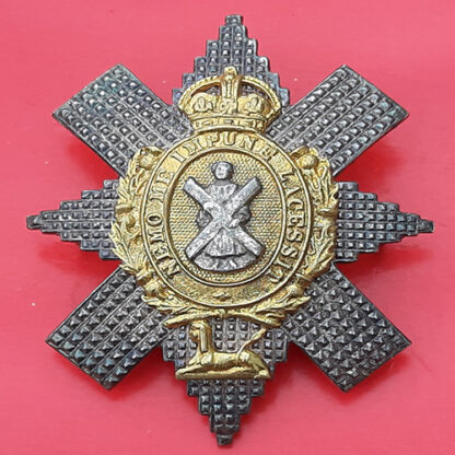 The Black Watch - King's Crown Officer's Silver & Gilt Cap Badge