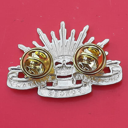 (Australia) Australia Military Forces - Gold Anodised Collar Badge - Image 2