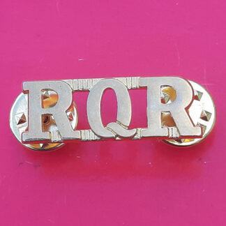 (Australia) Royal Queensland Regiment - Gold Anodised Shoulder Title