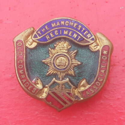 The Manchester Regiment Old Comrades Association - Enamelled Button Hole Badge