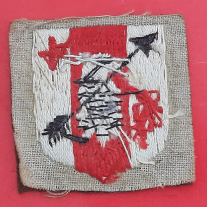 31st Anti-Aircraft Brigade Royal Artillery - Woven Cloth Cap Badge - Image 2