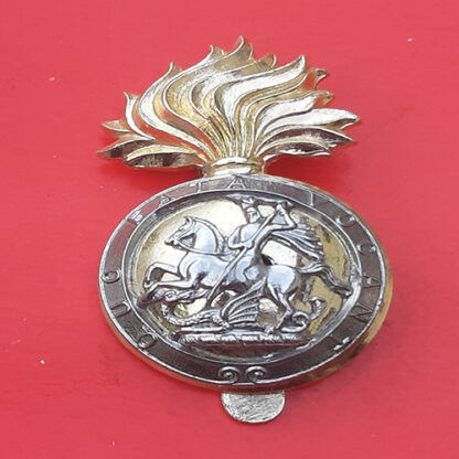 The Royal Northumberland Fusiliers - Gold & Silver Anodised Cap Badge