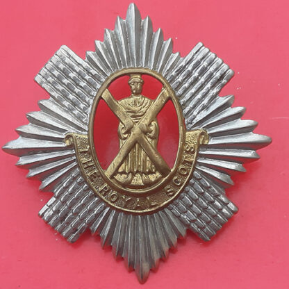The Royal Scots - Bi-Metal Cap Badge