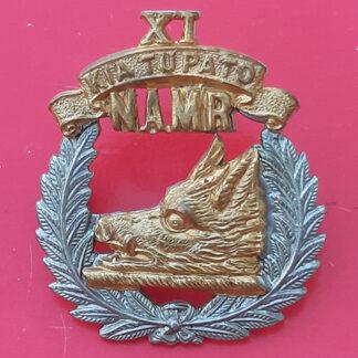 (New Zealand) The 11th (North Auckland) Mounted Rifles - Bi-Metal Cap Badge