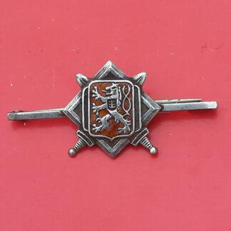 Free Czechoslovakian Forces - Silver & Enamelled Sweetheart Badge