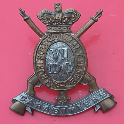The 6th Dragoon Guards - Queen Victoria's Crown Bi-Metal Cap Badge