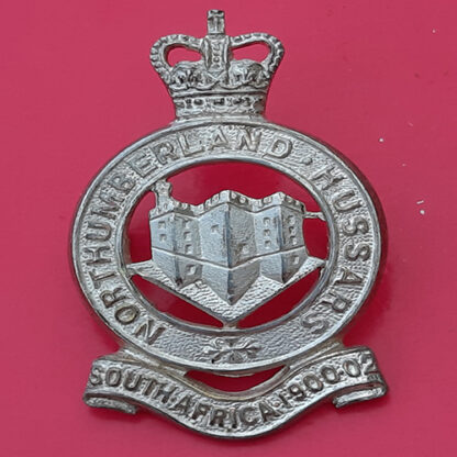 The Northumberland Hussars - Queen's Crown Officer's Cap Badge