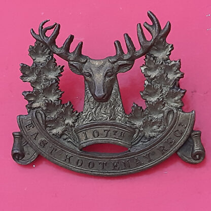(Canada) East Kootenay Regiment - Gilding Metal Cap Badge