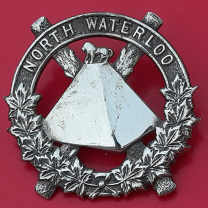 (Canada) The North Waterloo Regiment (Royal Scots Fusiliers Of Canada) - Officer's Sterling Silver Cap Badge