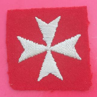 British Troops In HQ Malta Garrison - Woven Cloth Formation Badge