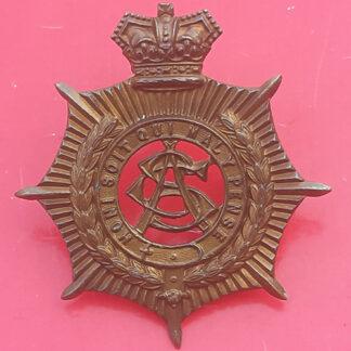 The Army Service Corps - Queen Victoria's Crown Gilding Metal Cap Badge