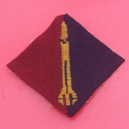 50 Missile Regiment Royal Artillery (Guided Weapons) - Woven Cloth Formation Badge