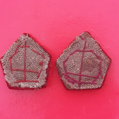 WW2 King's Crown Woven Cloth Major's Rank Badges - Image 2