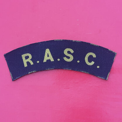 Royal Army Service Corps - WW2 Printed Cloth Shoulder Title