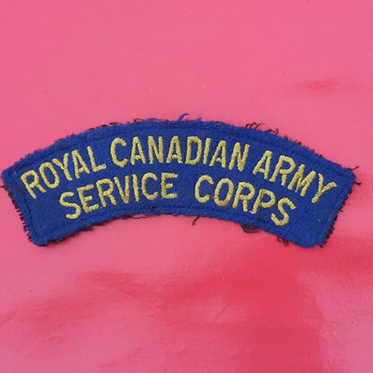 (Canada) The Royal Canadian Army Service Corps - Cloth Shoulder Title