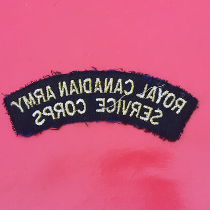(Canada) The Royal Canadian Army Service Corps - Cloth Shoulder Title - Image 2