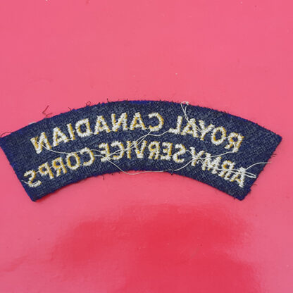 (Canada) The Royal Canadian Army Service Corps - Cloth Shoulder Title - Image 2