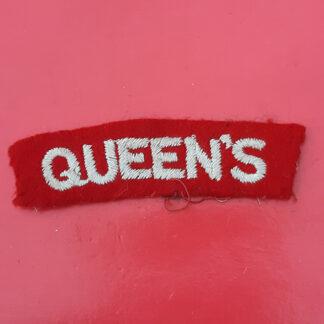 The Queen's Regiment - Cloth Shoulder Title
