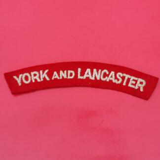 The York & Lancaster Regiment - Cloth Shoulder Title