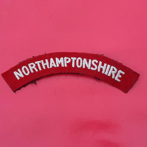The Northamptonshire Regiment - Cloth Shoulder Title