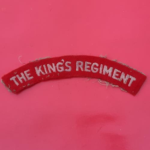 The King's Regiment - Cloth Shoulder Title